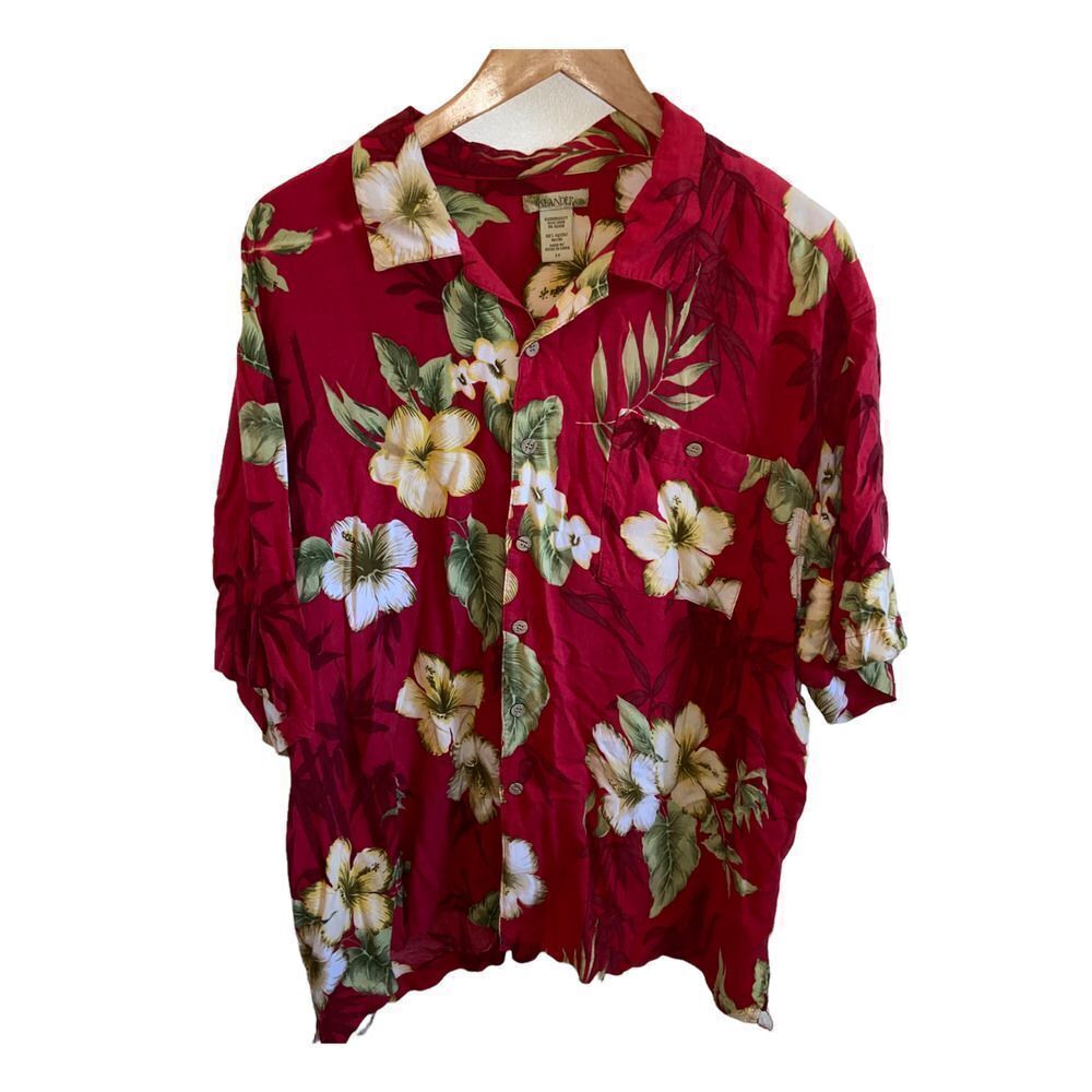 Islander - Floral Pattern Button Down Shirt - image 1